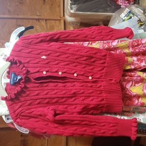 *EUC* RL cable knit cardi Holiday ready!!